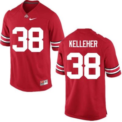 Men's Ohio State Buckeyes #38 Logan Kelleher Red Nike NCAA College Football Jersey January RAH5344RL